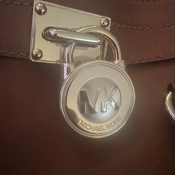 Michael Kors Brown Leather Large Hamilton Tote - Picture 5 of 6